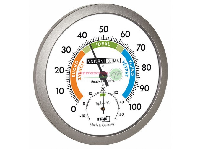 TFA 45.2042.50CZ analogový vlhkoměr, teploměr