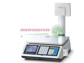 CT 100 s nožkou 6 15 kg váha s tiskem etiket Cas M