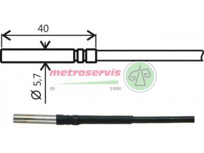 Teplotní sonda Pt1000TG8 E 2m