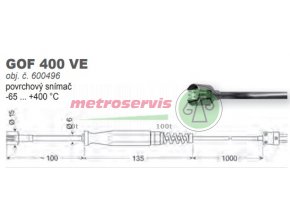 snímač povrchové teploty GOF 400