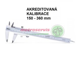 Akreditovaná kalibrace posuvného měřítka analogového 150 630 mm