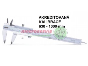 Akreditovaná kalibrace posuvného měřítka analogového 630 1000 mm