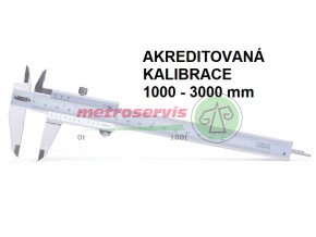Akreditovaná kalibrace posuvného měřítka analogového 1000 3000 mm