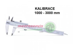 Kalibrace posuvek 1000 3000 mm