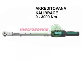 Akreditovaná kalibrace obostranného momentového klíče Metroservis 0 3000Nm