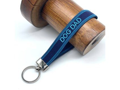 Klíčenka "DOG DAD" modrá