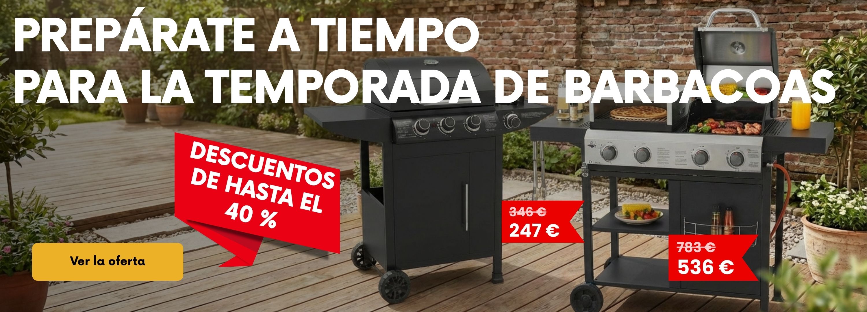 Prepárate a tiempo para la temporada de barbacoas