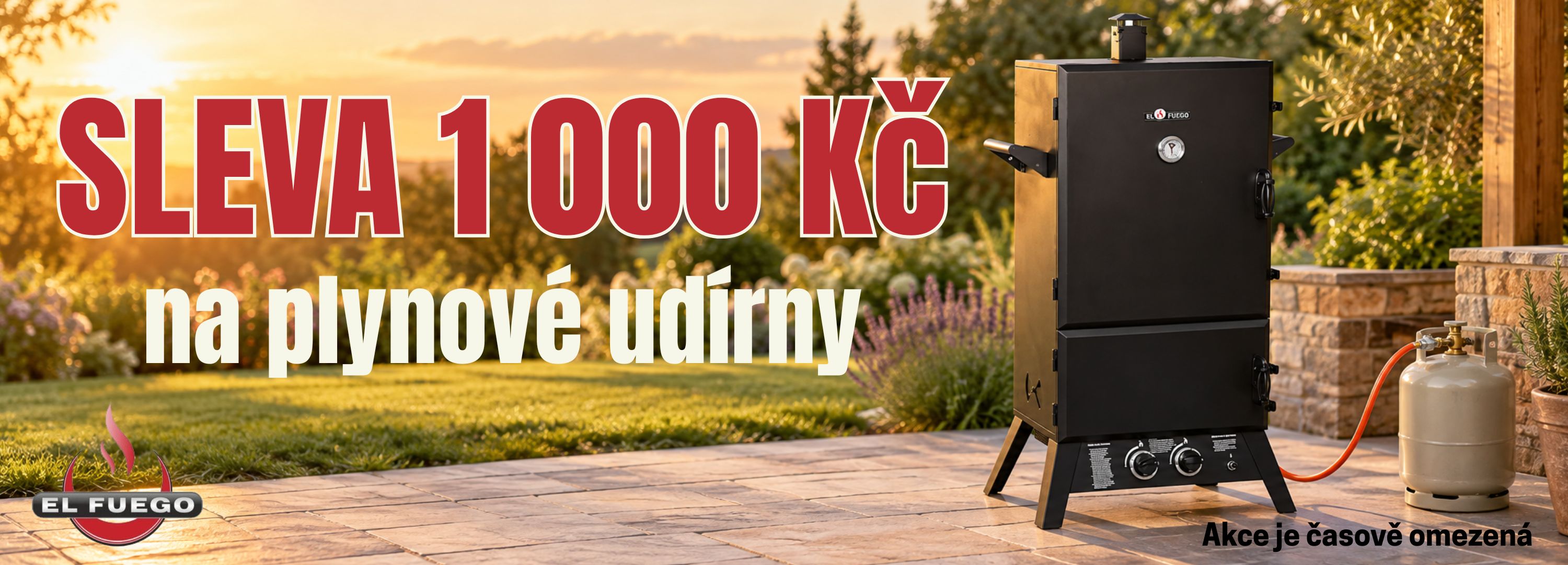 Sleva plynové udírny