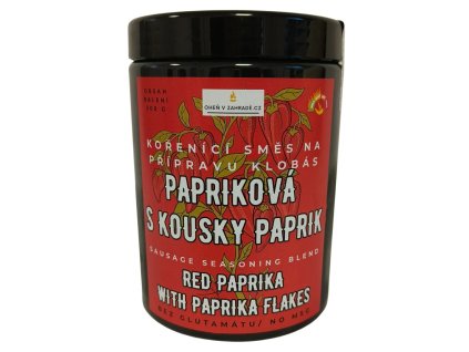 korenici smes nejen na vyrobu klobas paprikova s kousky paprik red paprika with paprika flakes 500 g