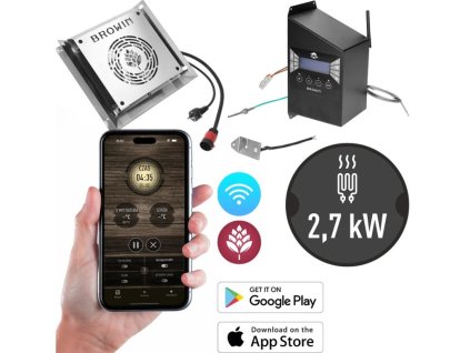 DragON Set with Wi-Fi for smokers - 2700W heating element with control unit and Browin regulator