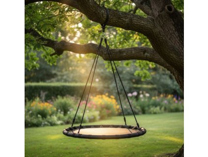 zahradni houpacka hnizdo 100 cm cerna 01