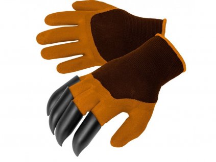 zahradnicke rukavice s drapy bioogrod oranzove 01