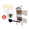 Garden Smoker with Sheet Metal Roof - Large - OHENVZAHRADE