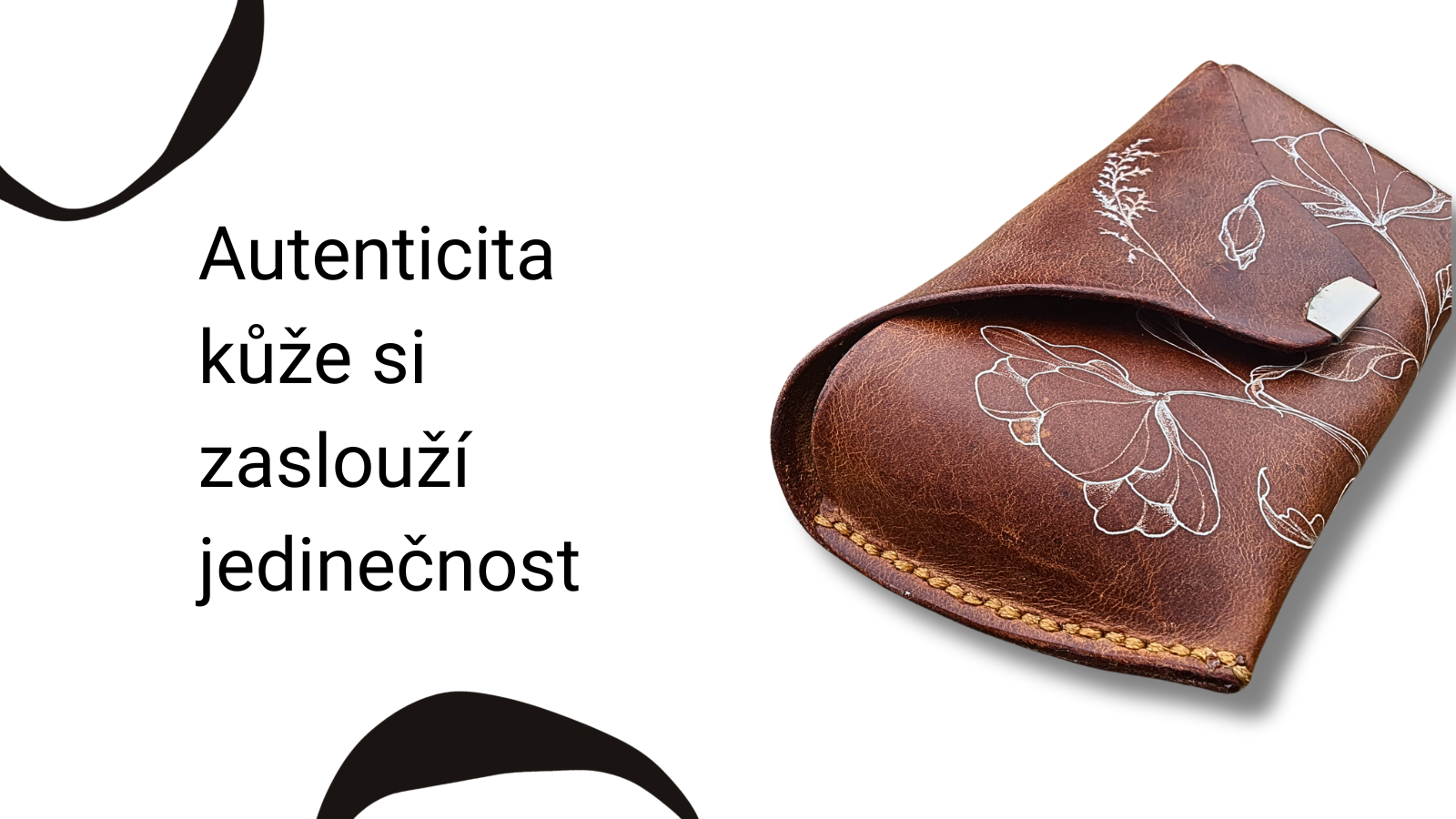 kožený obal na brýle