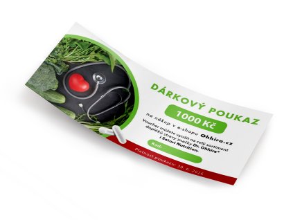 Dárkový voucher 1 000 Kč