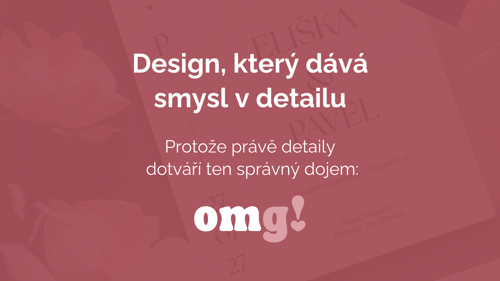 Originální svatební oznámení