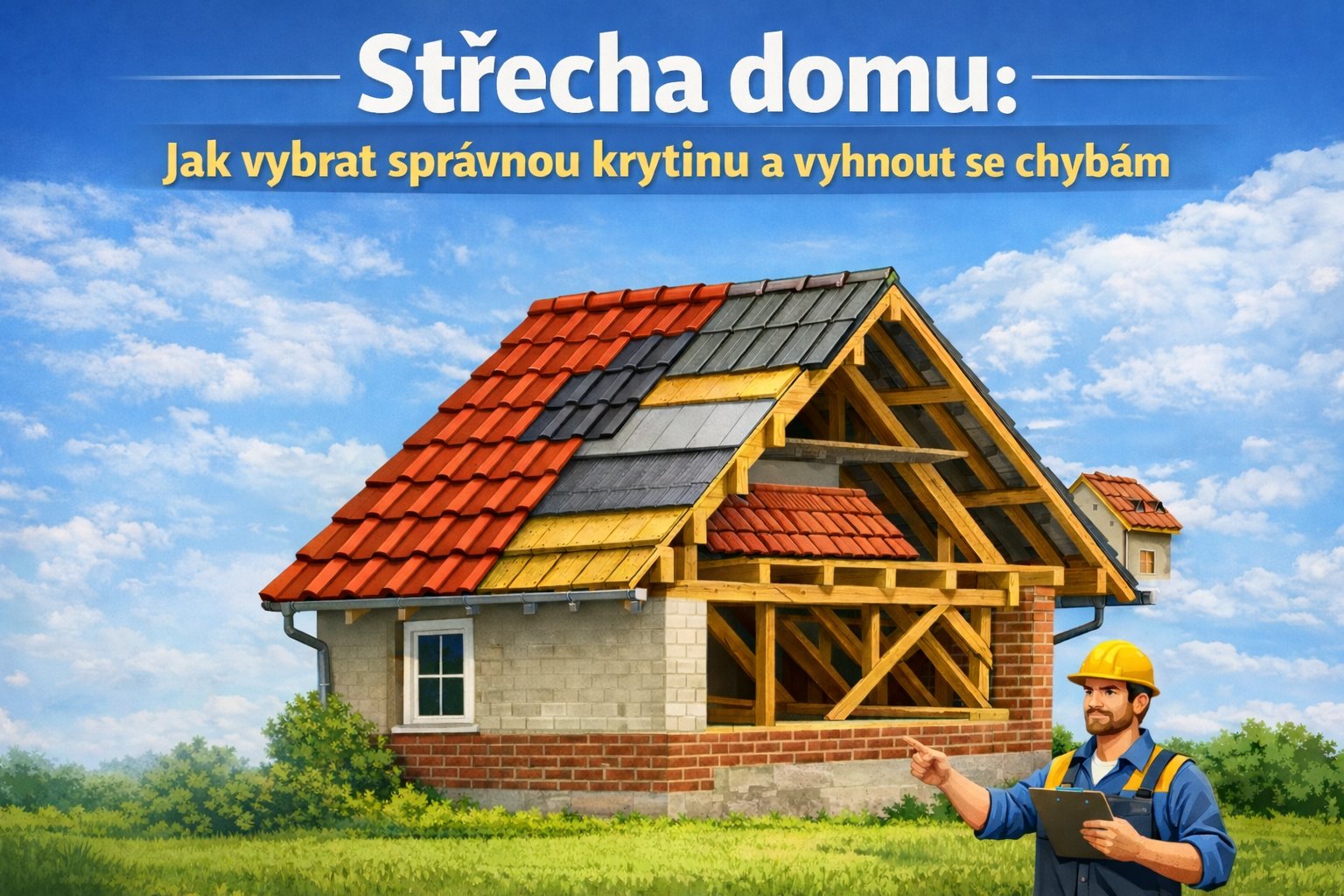 Střecha domu: Jak vybrat správnou střešní krytinu a vyhnout se nejčastějším chybám