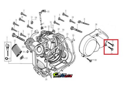 Šroub motoru M6x35 160 4S