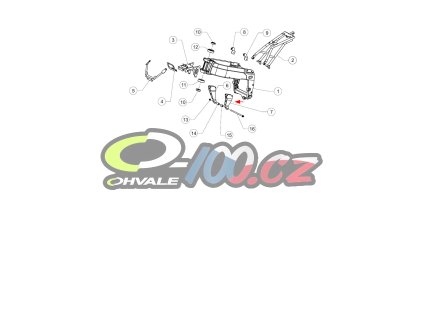 Levé uchycení motoru