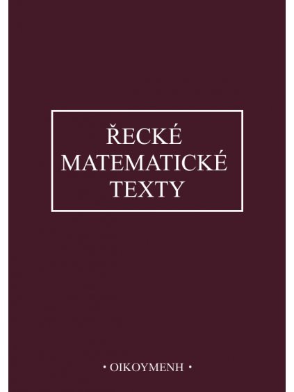 Řecké matematické texty (forma tištěná)