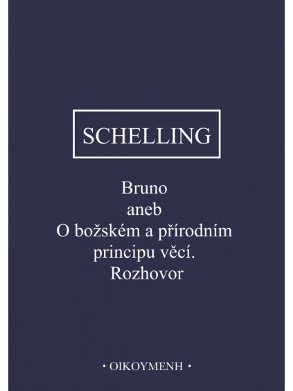 Bruno aneb O božském a přírodním principu věcí, Rozhovor (forma tištěná)