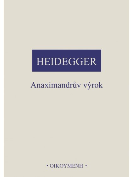 Anaximandrův výrok (forma tištěná)