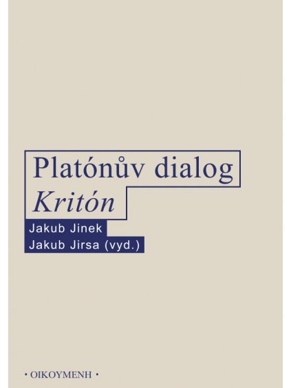 Platónův dialog Kritón (forma tištěná)