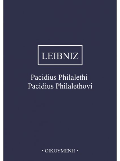 Pacidius Philalethovi (forma tištěná)