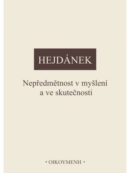 Nepředmětnost v myšlení