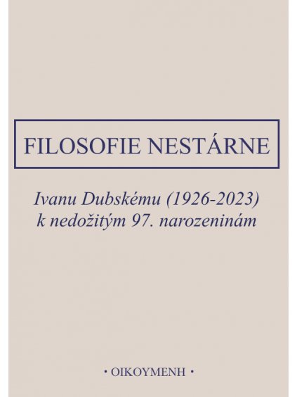 Filosofie nestárne