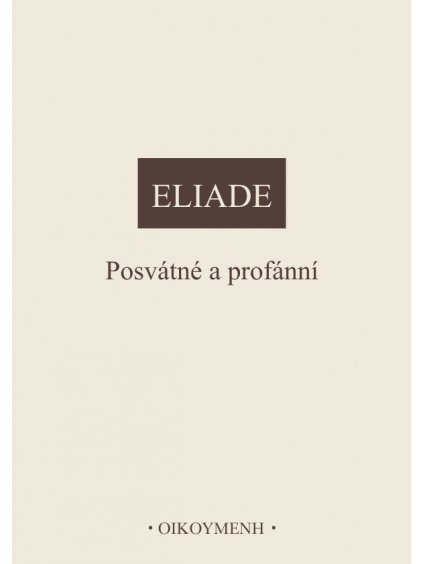Posvátné a profánní (forma tištěná)
