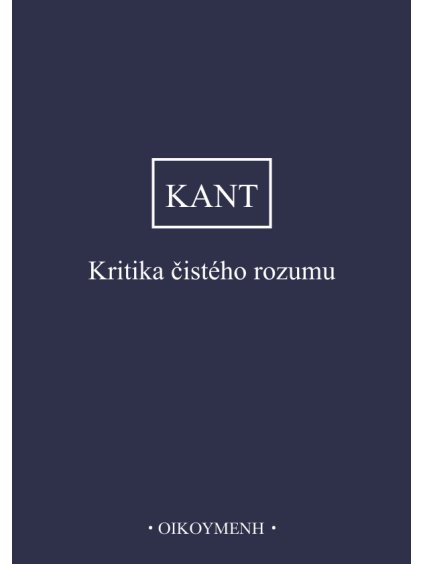 Kritika čistého rozumu (forma tištěná)