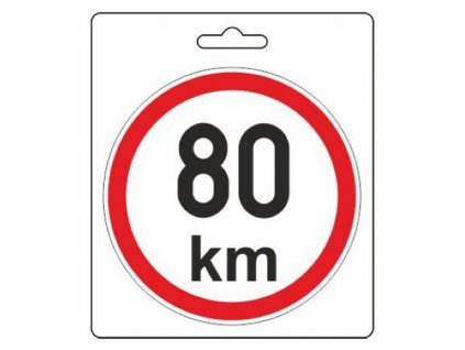 Samolepka 80km/h