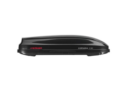 Střešní box Kamei Corvara S 390 - objem 390l / oboustranné otevírání / černý lesklý