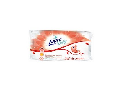 vlhcene ubrousky linteo baby 72 ks soft and cream 164335 0