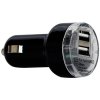 Redukce / adaptér 12/24V 2x USB do zásuvky zapalovače 12V - 1x 2.1A / 1x 1A