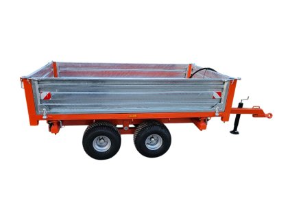 Vlek pro malotraky střístranný sklápěč s nosností 1500 kg ok traktory 9