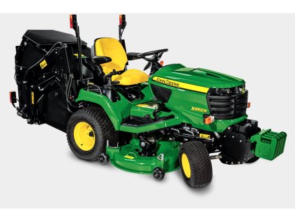 Dieselový komunální traktor X 950 R  žací ústrojí 122, výklopný koš 570 l
