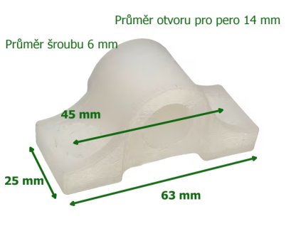 Plastové ložisko pro obraceče a nahrabovače sena ok traktory 1
