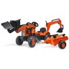 falk slapaci traktor 2065n kubota backhoe s prednim bagrem a privesem s otocnym bagrem 13391035