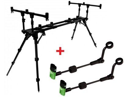 23370 stojan zfish rod pod construct 3 rods 2x swinger zfx mini