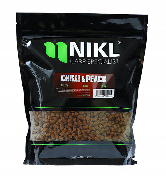 Pelety NIKL Chilli & Peach, 1 kg