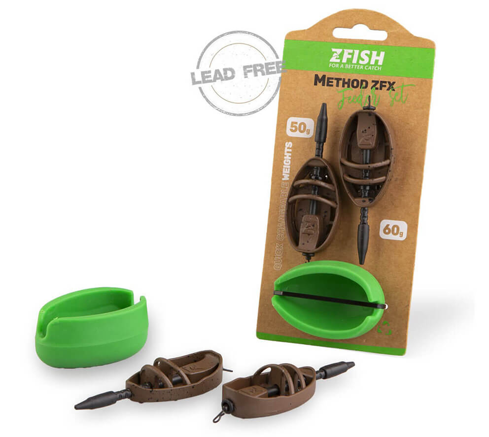 SET = 2x krmítko ZFISH Method Feeder ZFX + silikónová forma