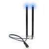 Svietiaci držiak FLACARP Ears2 s LED (Prevedenie modrý)