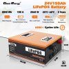 24V 150Ah LiFePO4 batéria