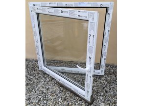 Drutex plastové okno otevíratelné i sklopné bílé 90x60+3cm O/V