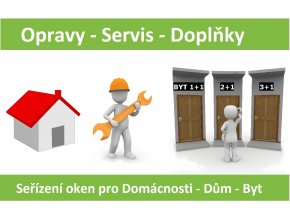 baner pracovní titulka seřízení dům byt