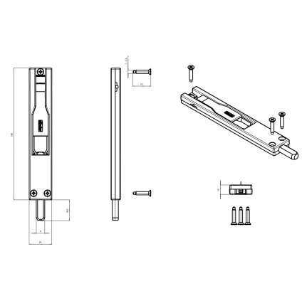 F3714 zastrc fapim 140 stribrna