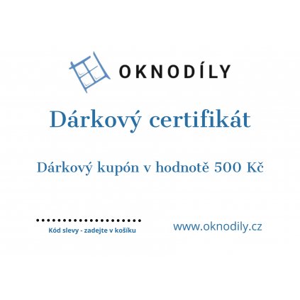 Darkovy certifikat 500