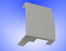 KASKO Krytka ISSO pravá s výřezem pro žaluzii Isoline Barva: Tm.dub, rustik.dub, bahení dub